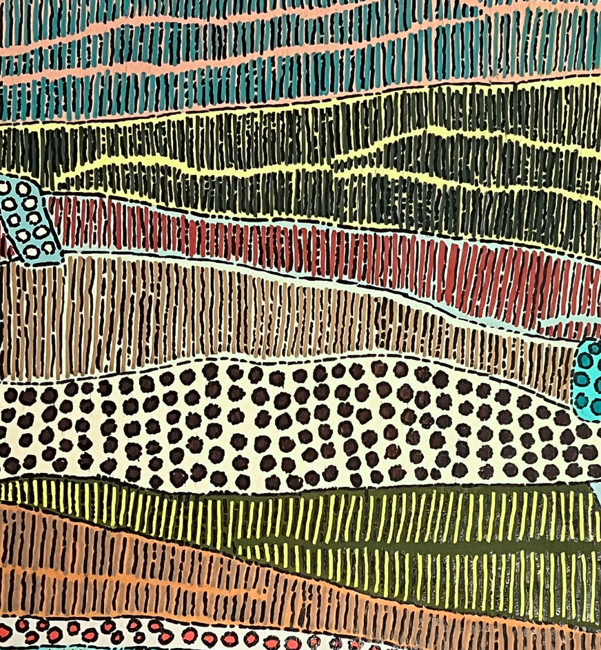 Maia by Terri Bell |  Closeup View of Artwork 