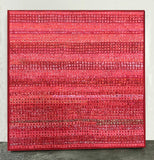 Original art for sale at UGallery.com | Scarlet Field by Terri Bell | $650 | acrylic painting | 18' h x 18' w | thumbnail 3