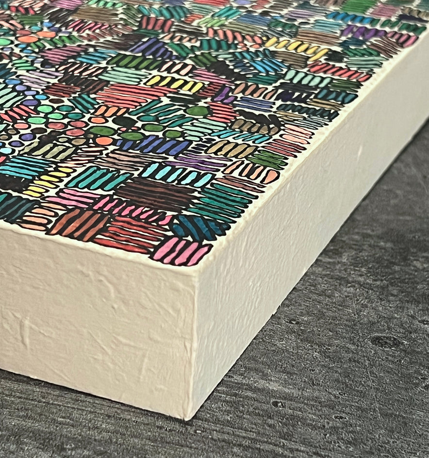 Sea of Emotion by Terri Bell |  Side View of Artwork 