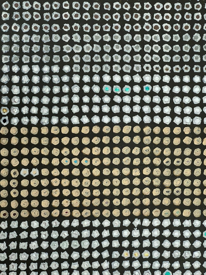 Shimmering Sky by Terri Bell |  Closeup View of Artwork 