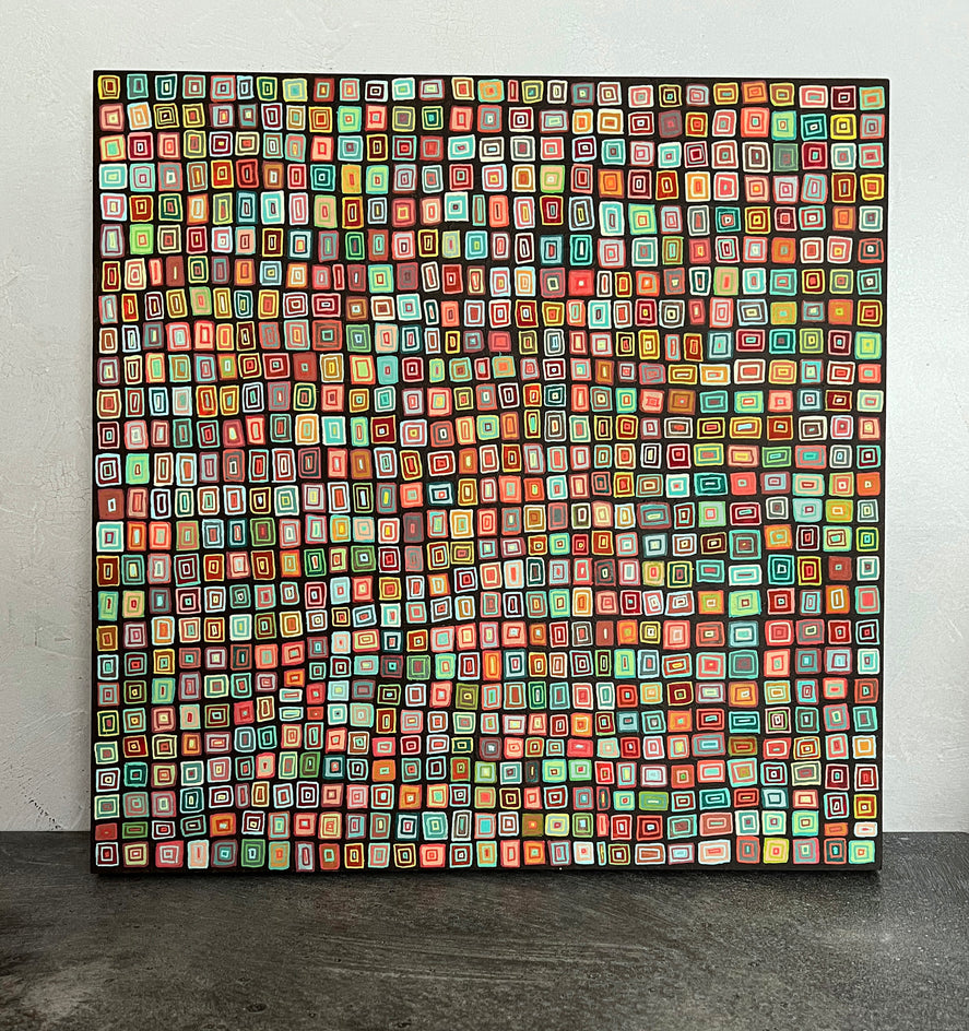 Squaresville by Terri Bell |  Context View of Artwork 