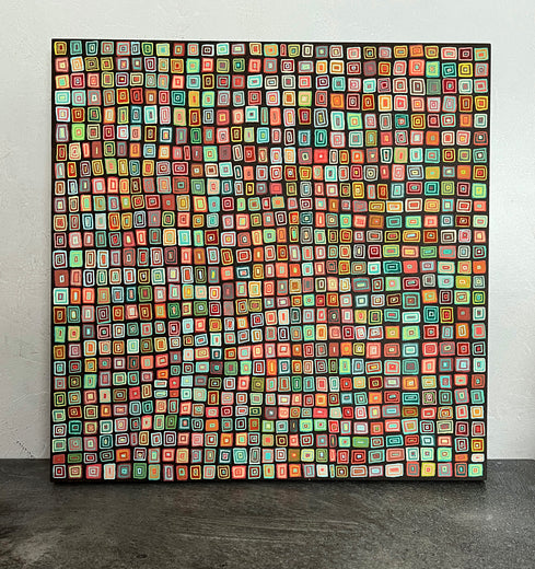 Squaresville by Terri Bell |  Context View of Artwork 