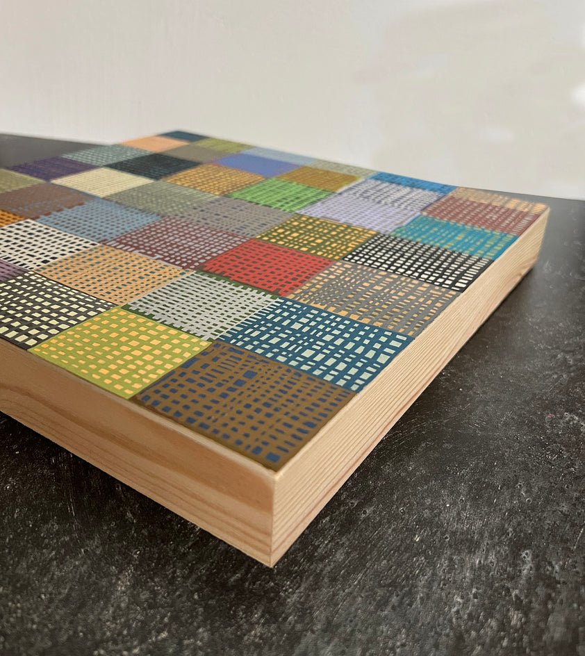 What We Weave V.3 by Terri Bell |  Side View of Artwork 