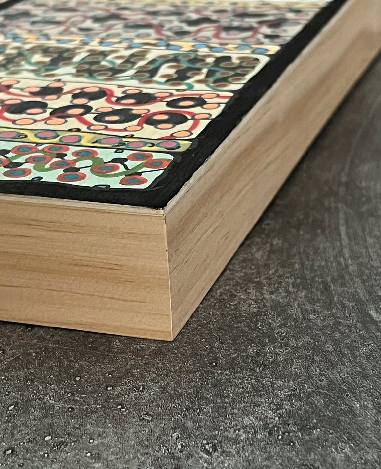 Zany Triad by Terri Bell |  Side View of Artwork 