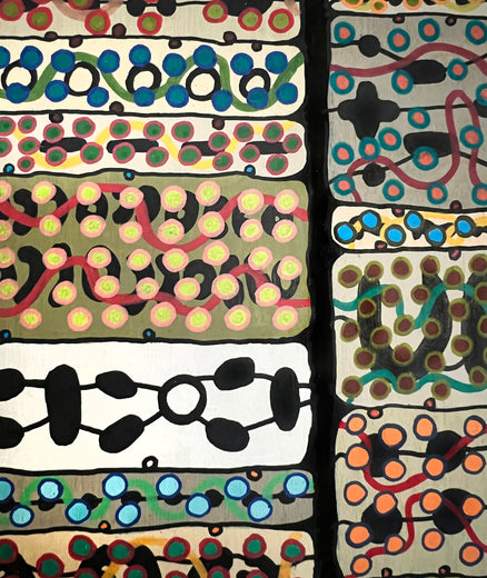 Zany Triad by Terri Bell |   Closeup View of Artwork 