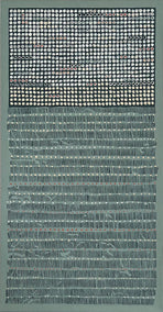 mixed media artwork by Terri Bell titled Above the Linear Waves