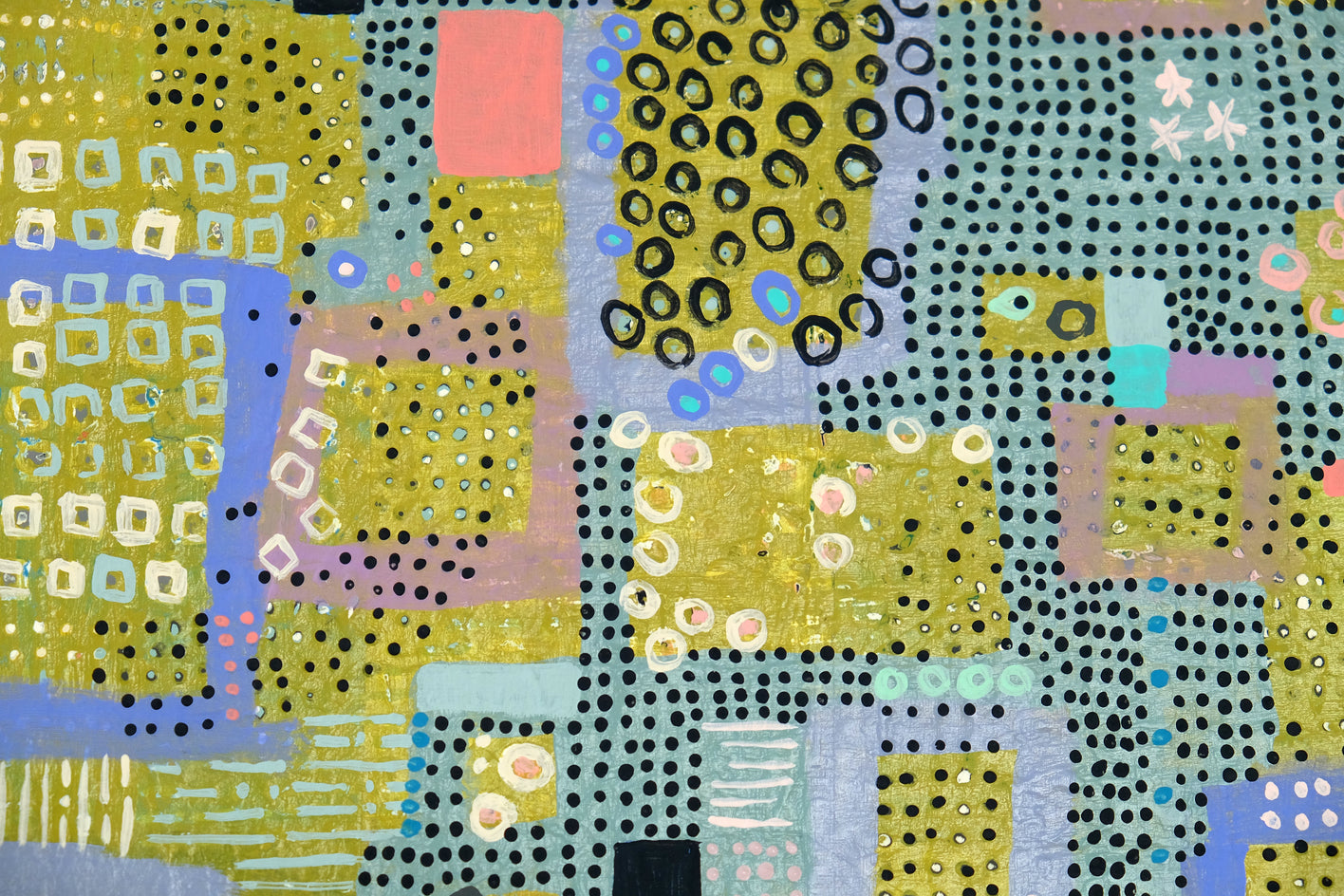 Blossoming by Terri Bell |  Closeup View of Artwork 