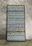 Original art for sale at UGallery.com | Blue Cascade by Terri Bell | $650 | mixed media artwork | 24' h x 12' w | thumbnail 3