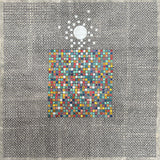 Original art for sale at UGallery.com | Butterflies and Zebras and Moonbeams by Terri Bell | $650 | mixed media artwork | 18' h x 18' w | thumbnail 1