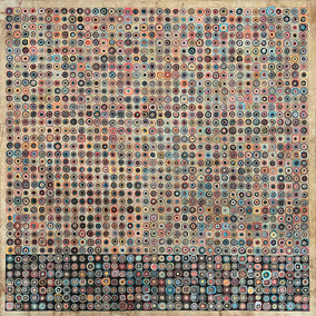 Original art for sale at UGallery.com | Fandango by Terri Bell | $900 | mixed media artwork | 20' h x 20' w