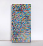 Original art for sale at UGallery.com | Grid Aesthetic: Diagram 1 by Terri Bell | $600 | mixed media artwork | 24' h x 12' w | thumbnail 3