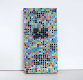 Original art for sale at UGallery.com | Grid Aesthetic: Diagram 2 by Terri Bell | $600 | mixed media artwork | 24' h x 12' w | thumbnail 3