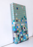 Original art for sale at UGallery.com | Gridscape: Upper Compartment on the Left by Terri Bell | $600 | mixed media artwork | 24' h x 12' w | thumbnail 2