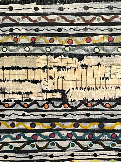 Linear Fusion by Terri Bell |   Closeup View of Artwork 