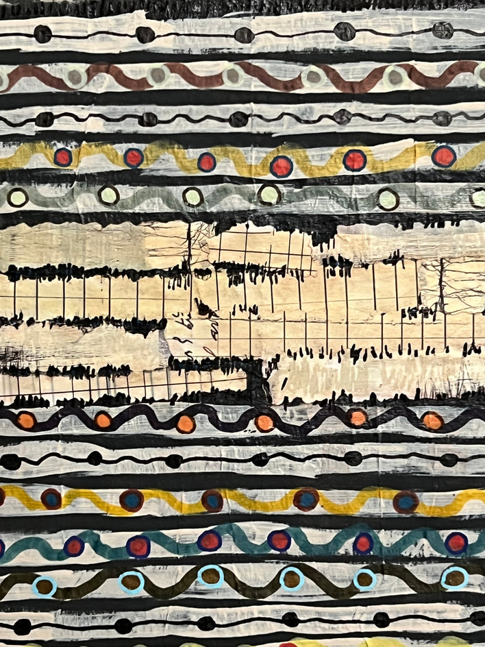 Linear Fusion by Terri Bell |  Closeup View of Artwork 