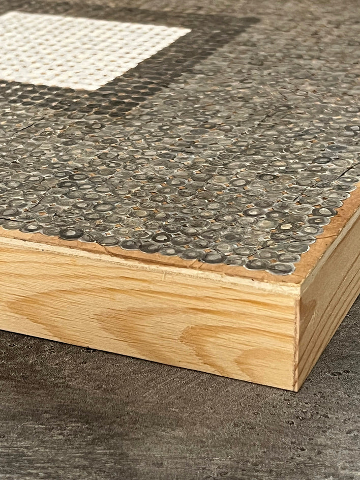 Salt, Smoke and Ash by Terri Bell |  Side View of Artwork 