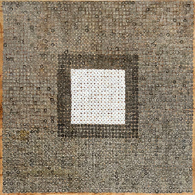mixed media artwork by Terri Bell titled Salt, Smoke and Ash