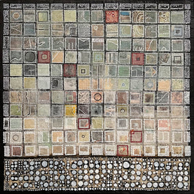 Original art for sale at UGallery.com | Scenarios by Terri Bell | $350 | mixed media artwork | 12' h x 12' w