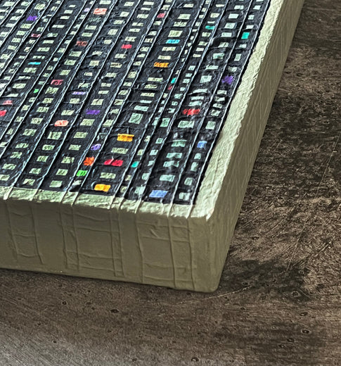 With One Exception by Terri Bell |  Side View of Artwork 