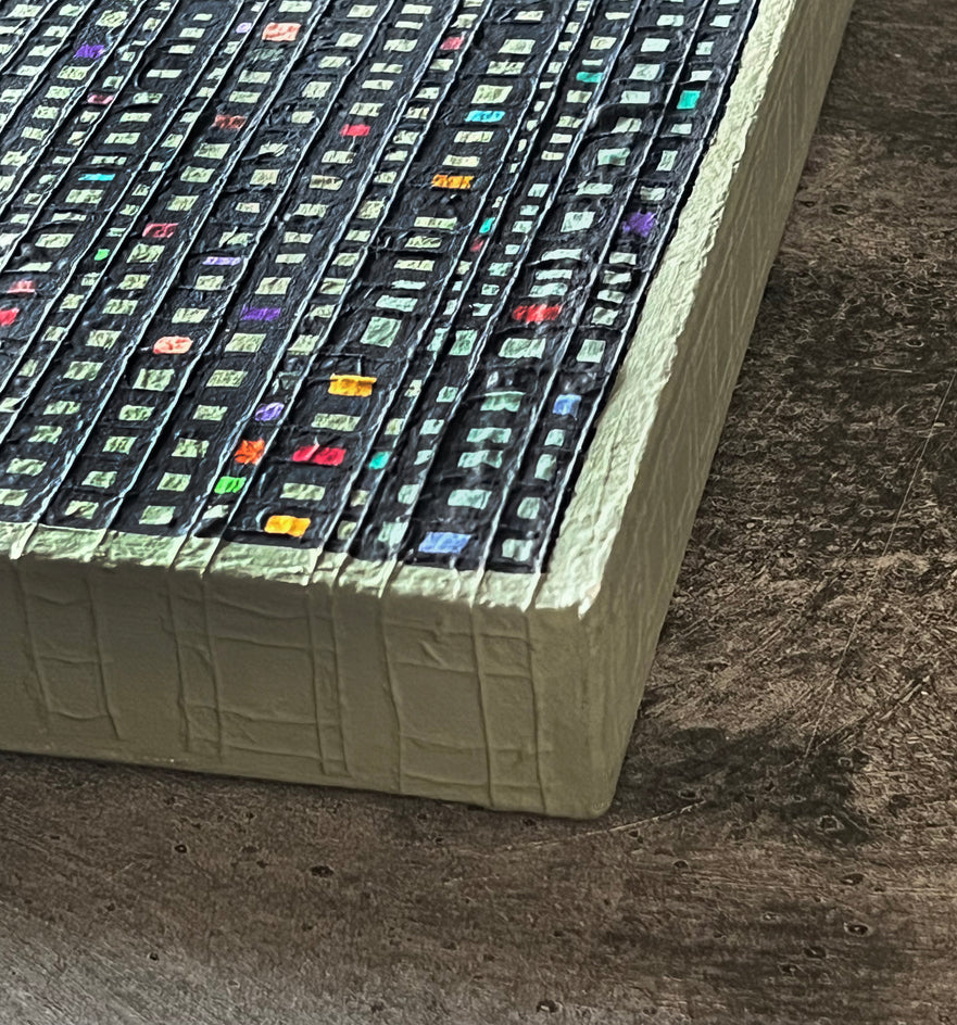 With One Exception by Terri Bell |  Side View of Artwork 