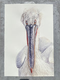 Original art for sale at UGallery.com | Don't Blink by Tetiana Savchenko | $750 | watercolor painting | 22' h x 15' w | thumbnail 3