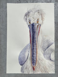 Original art for sale at UGallery.com | Don't Blink by Tetiana Savchenko | $750 | watercolor painting | 22' h x 15' w | thumbnail 3
