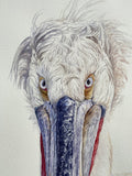 Original art for sale at UGallery.com | Don't Blink by Tetiana Savchenko | $750 | watercolor painting | 22' h x 15' w | thumbnail 4
