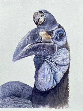 Original art for sale at UGallery.com | Dramatic Lashes by Tetiana Savchenko | $550 | watercolor painting | 14.5' h x 10.5' w