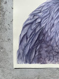 Original art for sale at UGallery.com | Staring Contest by Tetiana Savchenko | $750 | watercolor painting | 22' h x 15' w | thumbnail 2