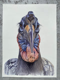 Original art for sale at UGallery.com | The Unstoppable Charisma by Tetiana Savchenko | $550 | watercolor painting | 14.5' h x 10.5' w | thumbnail 3