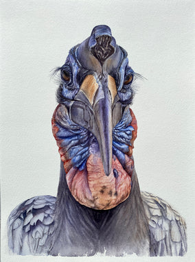 Original art for sale at UGallery.com | The Unstoppable Charisma by Tetiana Savchenko | $550 | watercolor painting | 14.5' h x 10.5' w