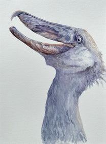 watercolor painting by Tetiana Savchenko titled Wait, What?