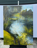 Original art for sale at UGallery.com | Dawn Refuge by Theresa Andreas-O'Leary | $6,100 | acrylic painting | 48' h x 36' w | thumbnail 3