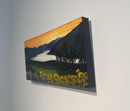 Original art for sale at UGallery.com | Gorge Wildflowers by Theresa Andreas-O'Leary | $825 | acrylic painting | 10' h x 20' w | thumbnail 2