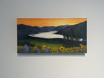 Original art for sale at UGallery.com | Gorge Wildflowers by Theresa Andreas-O'Leary | $825 | acrylic painting | 10' h x 20' w | thumbnail 3
