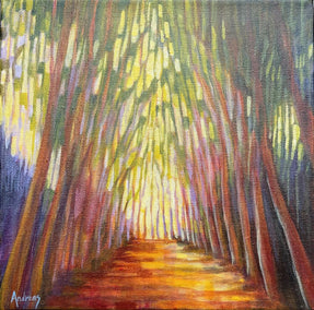 acrylic painting by Theresa Andreas-O'Leary titled Peace Path