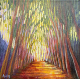 Original art for sale at UGallery.com | Peace Path by Theresa Andreas-O'Leary | $450 | acrylic painting | 10' h x 10' w | thumbnail 1