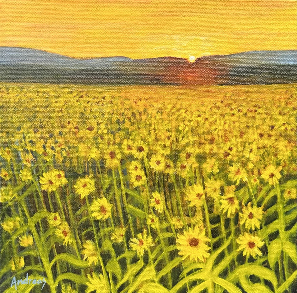Summer Sunflowers by Theresa Andreas-O