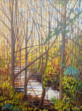 Original art for sale at UGallery.com | Forest Zen by Theresa Andreas-O'Leary | $1,600 | mixed media artwork | 24' h x 18' w | thumbnail 1