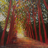 Original art for sale at UGallery.com | Illuminated Path by Theresa Andreas-O'Leary | $625 | mixed media artwork | 12' h x 12' w | thumbnail 1