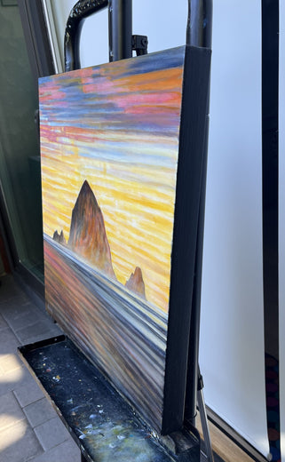 Kaleidoscope Haystack Rock by Theresa Andreas-O