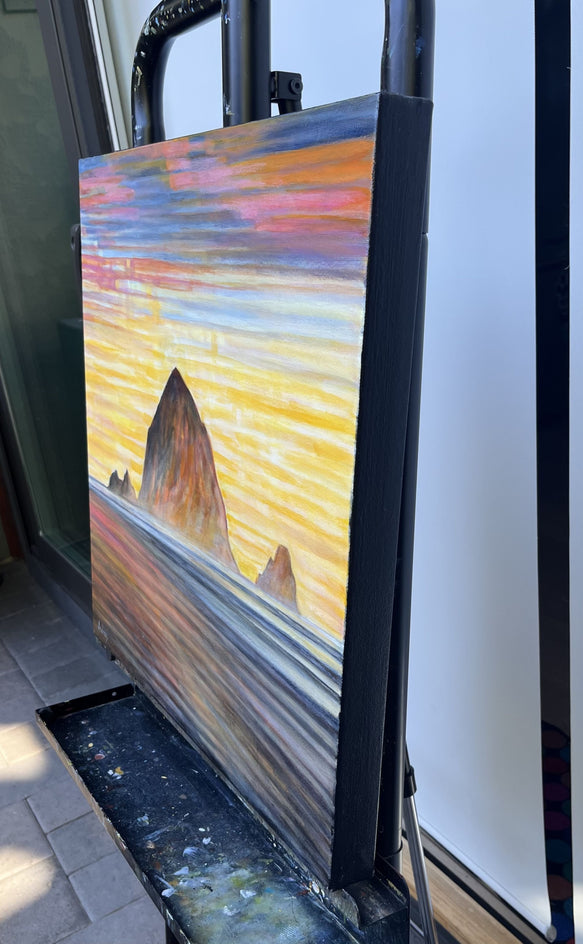 Kaleidoscope Haystack Rock by Theresa Andreas-O