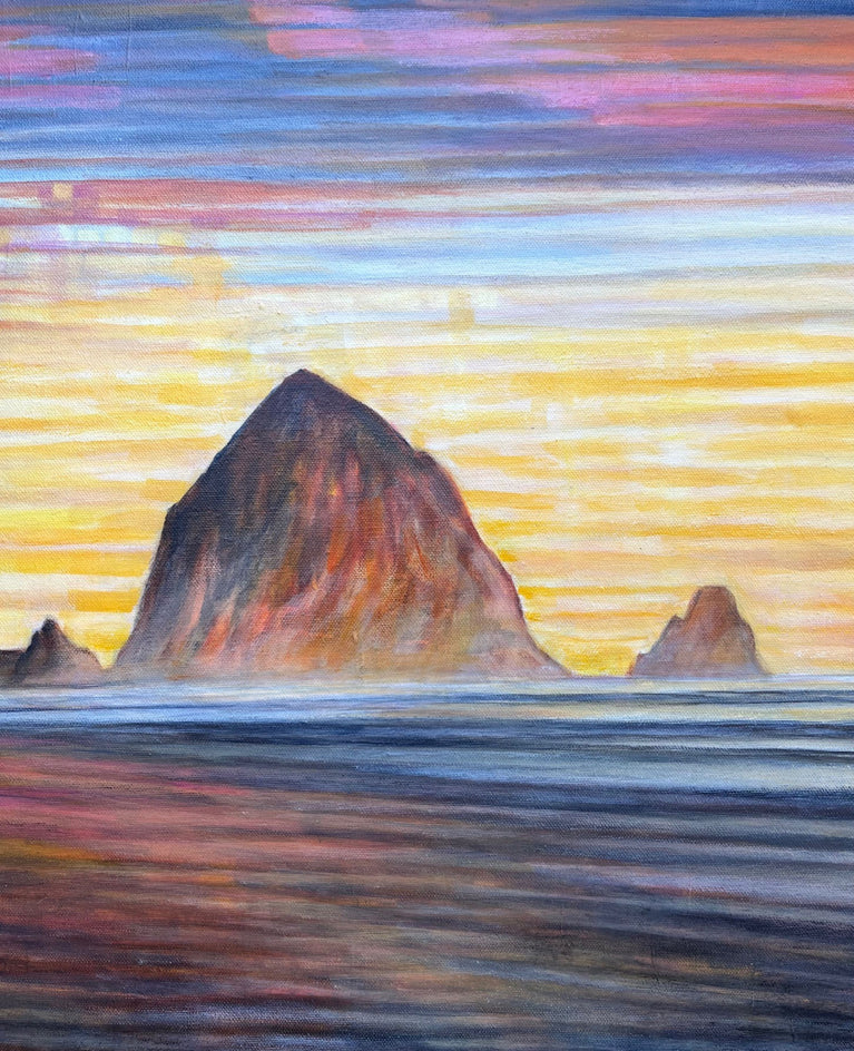 Kaleidoscope Haystack Rock by Theresa Andreas-O