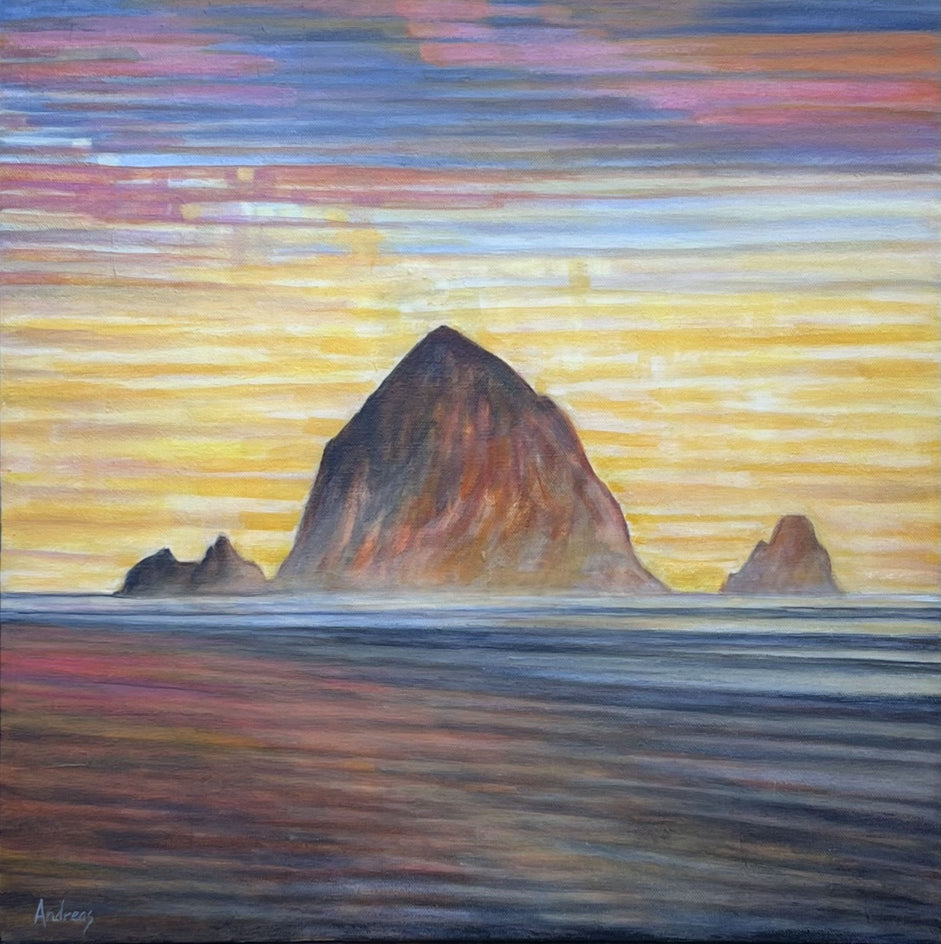 Kaleidoscope Haystack Rock by Theresa Andreas-O