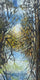 Original art for sale at UGallery.com | Luminous Lagoon by Theresa Andreas-O'Leary | $1,750 | mixed media artwork | 30' h x 15' w | thumbnail 1