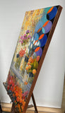 Original art for sale at UGallery.com | Stem Bar: Pick Your Bouquet II by Theresa Andreas-O'Leary | $2,450 | mixed media artwork | 36' h x 18' w | thumbnail 2