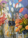 Original art for sale at UGallery.com | Stem Bar: Pick Your Bouquet II by Theresa Andreas-O'Leary | $2,450 | mixed media artwork | 36' h x 18' w | thumbnail 4