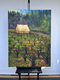 Original art for sale at UGallery.com | Steward of the Land, Orchard by Theresa Andreas-O'Leary | $4,100 | mixed media artwork | 48' h x 36' w | thumbnail 3
