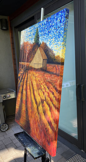 Steward of the Land, Red Field by Theresa Andreas-O