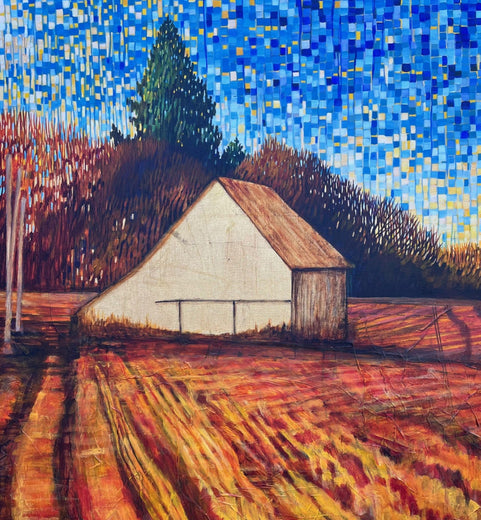 Steward of the Land, Red Field by Theresa Andreas-O